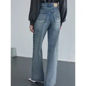 [BL]스터프 포인트 세미와이드 데님 팬츠 ER3ODP51