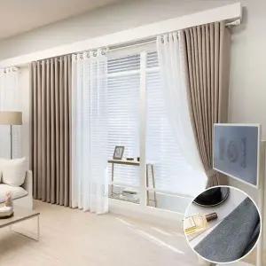 [지나송]순트 삼중직 암막커튼(340x230) 코디커튼(봉 설치부속)..[35714417]