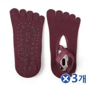 미끄럼방지 양말 크로스 요가삭스 3개