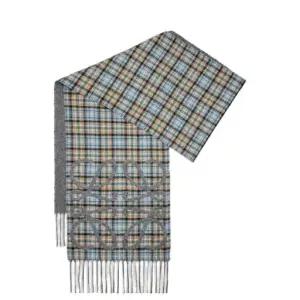 26SS 로에베 머플러 스카프 FSA3SS1W036902 ANTHRACITE GREY BEIGE DOM