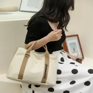 라인 출근 여자 토트 레터링 크로스백 배색 모던 BwX4+9jVn