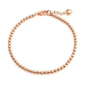18K 통통하트 3.0mm 볼체인 팔찌 PNB27363