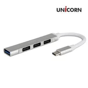 [골드스마일]C타입 4포트 무전원 USB허브 400C 유니콘 MH USB3.1