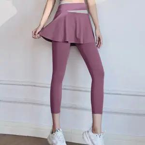 [골드스마일]bns 일체형 요가 하의 치마 레깅스 필라테스 스포츠 절개