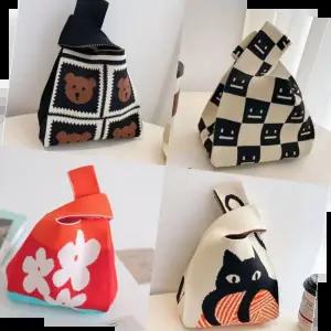 미니 니트백 니트 손목 가방 토트백 캔버스백 10컬러