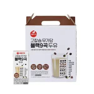 서울우유 고칼슘 무가당 블랙9곡 두유 190ml 16팩