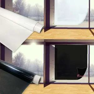 무점착 안개시트지 베란다 사생활보호필름 아파트 더맑은지킴이필름 미러 폭1.2M pqr448