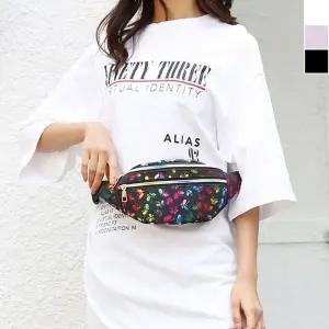 [라일리] Rly 남녀 힙색 미니 트렌드 홀로그램 나비 데일리 크로스