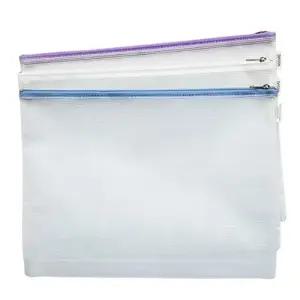 A4 서류 영수증 타포린 지갑 투명 지퍼 백 파우치 파일 케이스 봉투 여행 가방 이너 백 다용도 수건 수납