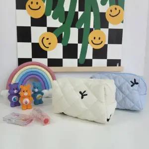 리본자수 552HGC61 화장품파우치 퀼팅 휴대용 예쁜파우치