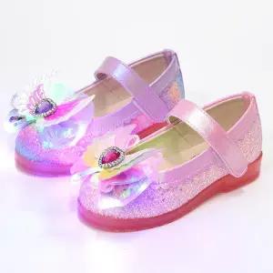 바니비 세라 리본 키즈 아동 입학 선물 국산 생일 여아 Led 구두