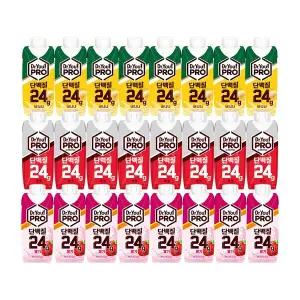 닥터유 프로 단백질 드링크 3종 24개 (초코,바나나,딸기) 250ml