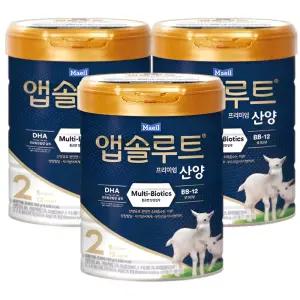 앱솔루트 프리미엄 산양 분유 2단계 750g, 3캔