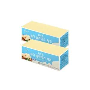 동원 소와나무 화이트 체다 슬라이스 치즈 1.8kg(18gx100매) x 2개