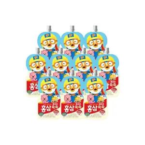 팔도 뽀로로 홍삼쏙쏙 배도라지 100ml x 10개 / 음료수 어린이음료