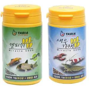 [타비아] 캣피쉬 65g / 새우 가재 밥 70g 사료 세트