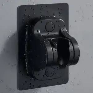 ( )무타공 걸이 욕실 블랙 샤워봉거치대 샤워기거치대