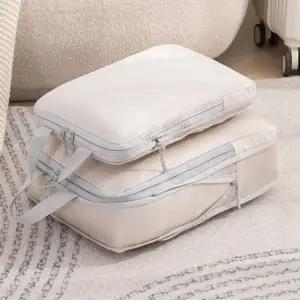 이중지퍼 여행파우치 정리파우치 4종세트 압축가능