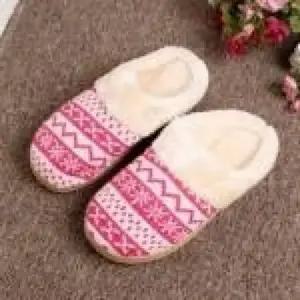 눈꽃패턴 방한 슬리퍼 실내화 겨울 거실화 방한 슬리퍼 패딩