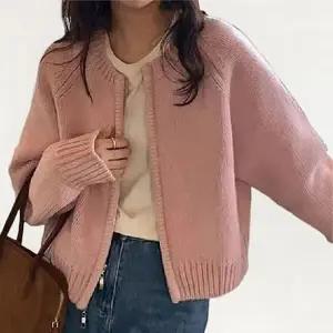 여자 베이직 투웨이 니트 가디건 겨울 아우터
