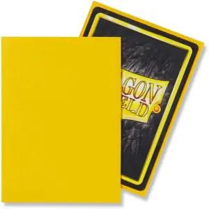 드래곤 쉴드 100 카운트 표준 사이즈 슬리브매트 덱 매트 옐로우 프로텍터
