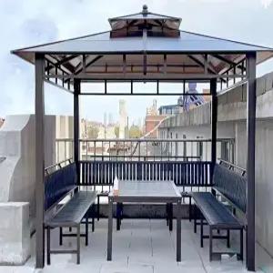 야외 정자 펜션 카페 휴게소 원두막 가든 바베큐 시설