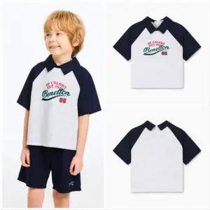 [갤러리아] 베네통키즈(26S)와플 반팔상하세트 QATS19631/QATP07631NY