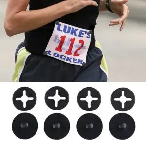 마라톤 배번호 고정 레이스 빕 버튼 4개 1세트 러닝 대회 번호표 고정핀