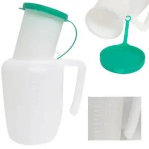 성인소변기 손잡이버전 병원보조변기 요양소변통 1000ml WFM62L7