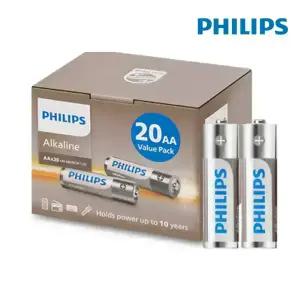 필립스 알카라인 AA건전지 20개입
