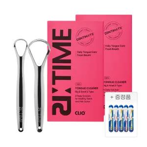 크리오 덴티메이트 리타임 올스테인리스 420 백태제거 혀클리너 스푼타입 2입x2세트