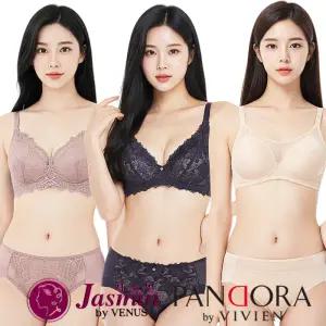 [비너스 비비안] 브라 팬티 세트 빅사이즈 여성 속옷 브래지어 노와이어 여자 A B C D E F G 컵 레이스 쿨 인견 주니어 쿨 인견 여름 베이직 언더웨어 큰 브랜드 렛 무봉제 심리스 탑 캡