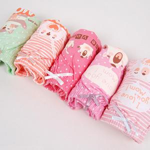 필굿 여아동 유아 주니어 순면 삼각팬티세트 마미 5매 아기 초딩 초등학생 중학생 청소년속옷