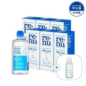 [공식] 바슈롬 리뉴 후레쉬 렌즈세척액 355ml x6개 (+여행용)