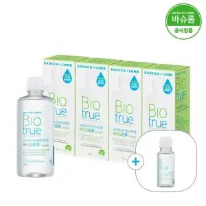 [공식] 바슈롬 바이오트루 렌즈세척액 300ml x4개 (+60ml)