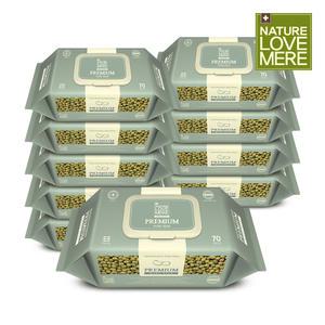 네이쳐러브메레 프리미엄 아기 물티슈 캡형 70매 10팩