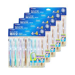 엘지 페리오 슬림클리닉 칫솔 온가족용 미세모 8입 5개