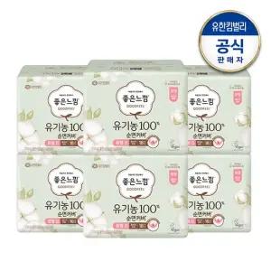 유기농순면 울트라슬림 중형 생리대 18매x6팩
