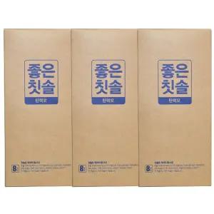 바른생활 좋은칫솔 탄력모, 8입, 3개