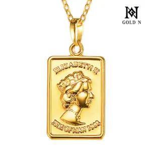 골드앤 순금 24K 엘리자베스 사각코인 목걸이