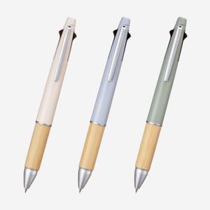 유니 제트스트림 4n1 밤부 MSXE5-2000B-05 4색볼펜+샤프 0.5.mm 유성 멀티펜 다색펜 대나무 소재 뱀부 그립