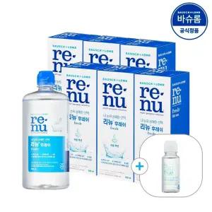 [공식] 바슈롬 리뉴 후레쉬 렌즈세척액 500ml x6개 (+여행용)