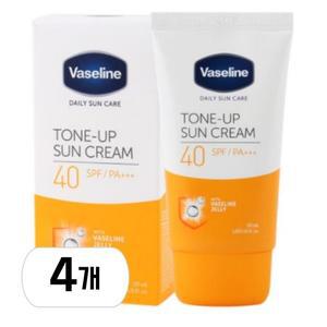 [바세린] 톤업 선크림 SPF40 PA+++ 50ml 4개
