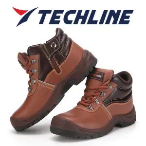 테크라인 TL-602 안전화 천연소가죽 부드러운 발목