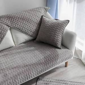 3인용 4인용 쇼파 패드 극세사 커버 천갈이 논슬립 방석 깔개