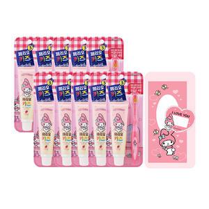 페리오 키즈 답례품세트 치약칫솔, 마이멜로디, 10개