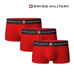 스위스밀리터리 남자팬티 드로즈 레드 (3개) 속옷/무지