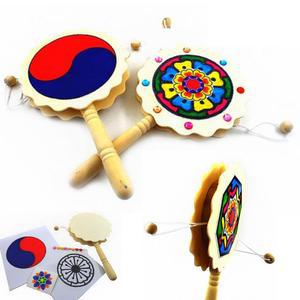 5인세트 전통미술 소고만들기 악기 흔들이북 놀이키트 유치원 유아