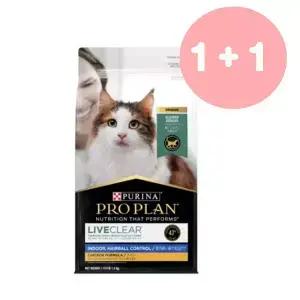 (1+1)퓨리나 프로플랜 리브클리어 인도어 헤어볼 1.5kg