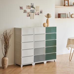 국내제작 캔버스 5단 플라스틱 서랍장 침실 옷 서랍정리함 다용도 수납함